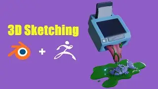 3D Sketching with Blender and Zbrush (Part 2: SubD Modeling and Shading)