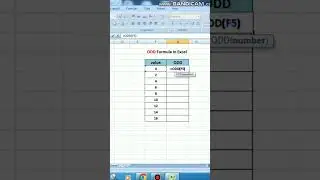 Odd Number in Excel #excel #exceltips #exceltutorial #msexcel #microsoftexcel