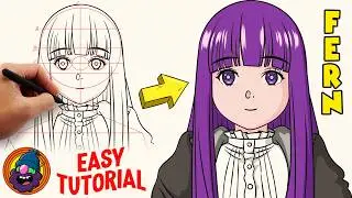 How to Draw Fern (Frieren: Beyond Journey’s End) Step by Step for Beginners