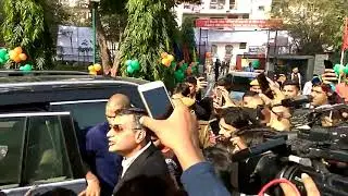 shikhar Dhawan in india new car congratulations with all members star studio