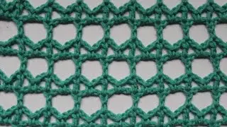 mesh stitch - how to crochet - pattern 17