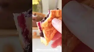 The science of homemade Blueberry jam toast 😍🥪🔥#cooking #youtubeshorts #ytshort