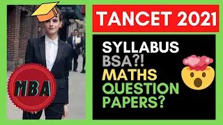 TANCET MBA |SYLLABUS | STRATEGY |AWARENESS | TANCET MBA