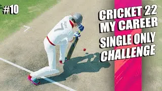 CRICKET 22 MY PLAYERS CAREER #10🏏 || ONLY SINGLE CHALLENGE🙈 🙄 || CRICKET 22 PS5 GAMEPLAY