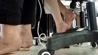 Caught candid office coworker shoeplay under chair | Full video available
