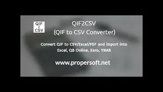 Open QIF file in Excel (QIF2CSV)