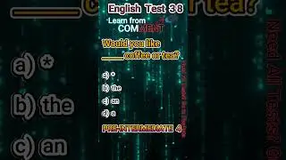 English Pre-Intermediate 4 Test 38      