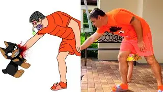 Nastya and dad found gifts Halloween - Funny Drawing Meme 😂| Nastya and dad Funny Drawing  P-1|😂🤣