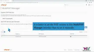 How to Reset the PHP Version to the Default Version, Using cPanel with MonsterHost
