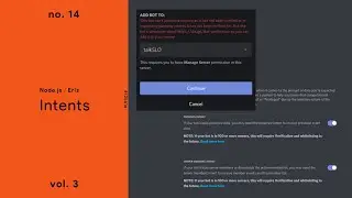 Intents ­— (Node.js / Discord.Eris) ­— No. 14