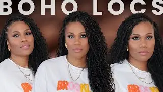 UPGRADE YOUR HAIR GAME WITH BOHO LOCS | STEP-BY-STEP KNOTLESS TUTORIAL | FEAT YWIGS