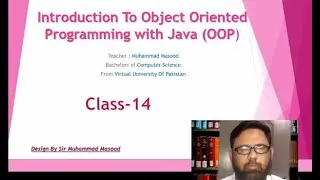 OOP Java Class 14 Sir Masood | switch - case - default statement in Java | break keyword| nested if