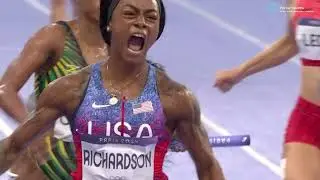 Women's 4x100m Relay Final, Paris 2024 Olympics #olympics2024 #shacarririchardson #4x100m