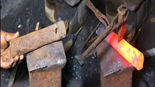 Woodworking Tool - Forging an EDZE BASULA  ! Blacksmithing