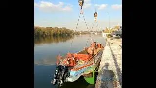 Levage péniche