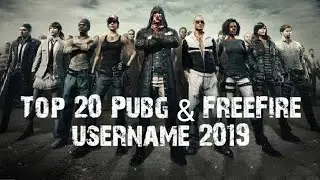 Top 20 Pubg & FreeFire Username | Nickname 2019 | Part- 1