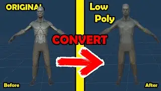 How to convert any object into a low poly on Unity