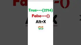 MS word true and false shortcut 