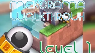MEKORAMA Walkthrough | HOW TO SOLVE LEVEL 1