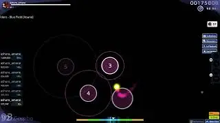#osu #osugame  Blue Field Trident  Insane + DT 5.10*