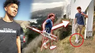 He Touched the Hollywood Sign with a Broken Foot