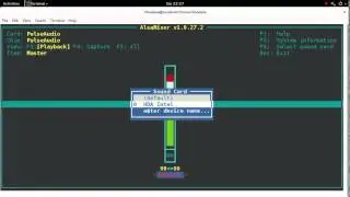volume settings by Terminal in Linux