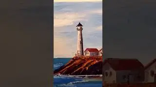 DIY #arcylicpainting  #lighthouse