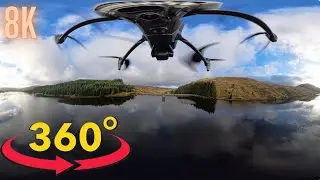 🌄 Breathtaking DJI Mavic 3 Drone 360° Flight Over River Afton & Dam | Insta360 X4  🌄
