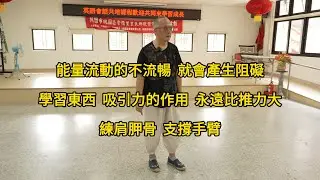 【20240824(03)】練中國武術壓力要平均分在身體各處，不要聚載在同一個地方，學東西要有興趣不要被逼迫，才會長久，老師示範伏地挺身練肩胛骨。【何靜寒老師】【八卦拳&太極拳】