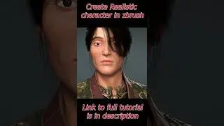 Create a Hyper Realistic character in Zbrush maya and substance painter