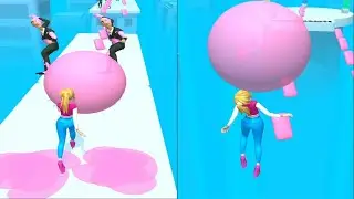 Bubblegum run Gameplay All Levels iOS,Android Walkthrough Mobile Relaxing Game Update Noob & Pro