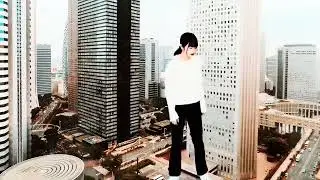 giantess Girl Attack of city