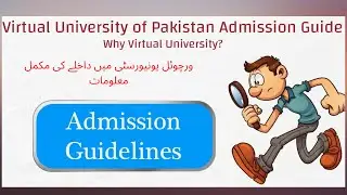 Virtual University Admission 2022 complete Information