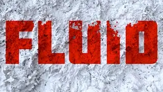 PIC/FLIP Fluid Simulation - 'FLUID' Text Effect