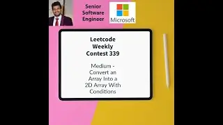 Leetcode Weekly contest 339 - Medium - Convert an Array Into a 2D Array With Conditions