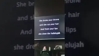 Clai singing Hallelujah