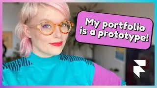 My portfolio is a prototype! 😇 Using Framer to make my design portfolio