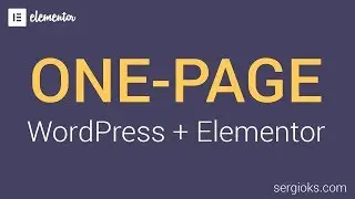 📢 Crear 𝗢𝗡𝗘 𝗣𝗔𝗚𝗘 en WordPress con 🔥 Elementor | 2019