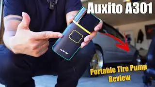 Portable Tire Pump - Auxito A301 Tire Inflator Review!!!