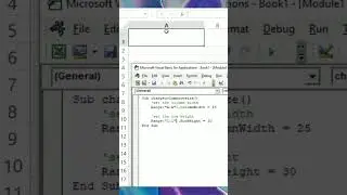 How to change the column width and row height by using VBA | Visual Basic Application