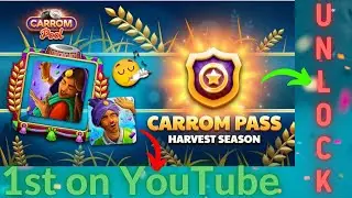 My 1st Carrom Pass💰Premium pass Unlock 🔐 Carrom pool Miniclip