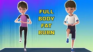 KID-FRIENDLY FULL BODY FAT BURN - FUN EXERCISE SESSION | Kids Exercise