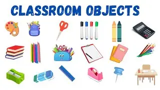 Classroom Objects Vocabulary | Learn Class vocabulary in English