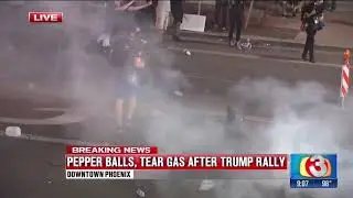 Protester Shot in the Nuts