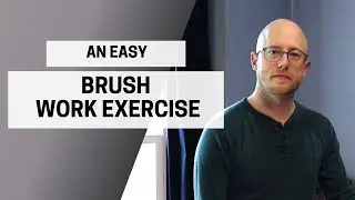 Easy Watercolor Brush Work Exercise