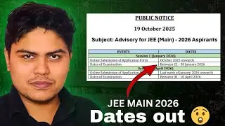 JEE MAINS 2026 : NTA released dates | What Now ? 