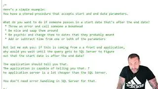 All About SQL Server Stored Procedures: Error And Situation Handling