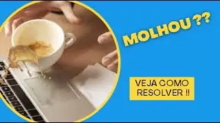 Caiu suco no teclado desse notebook  Asus s400C  e agora ????