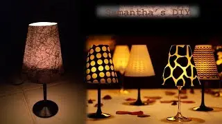 Wine glass candle Lamp Pinterest DIY