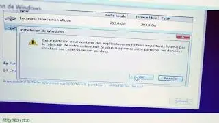 Impossible d'installer Windows sur ce lecteur (comment corrigé ?)